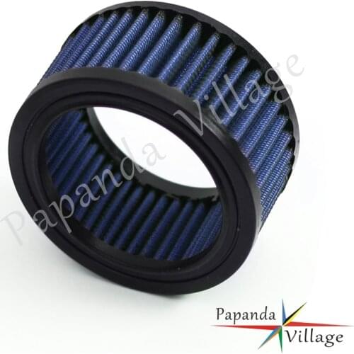 Blue Round Air Filter Motorbike Air Cleaner Universal For Harley Kawasaki Yamaha HONDA 73mm Inside 98mm Outside Diameter