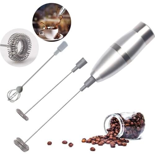 Eggbeater Milk Frother Set Rechargeable Mixing Handheld Electric Coffee
