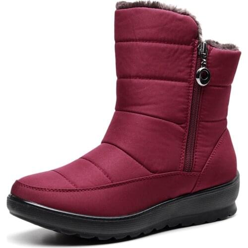 Winter Women Shoes Female Waterproof Platform Ankle Boots For Woman Fashion Womens Shoes Female Ladies Shoes Woman Footwear
