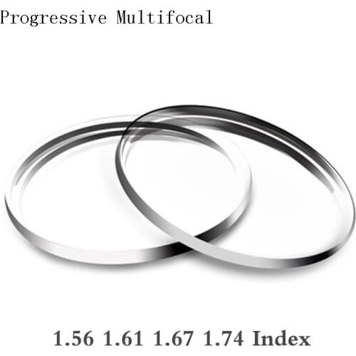 1 Pair 1.56 1.61 1.67 Progressive Multifocal Prescription Optical Lenses Customized Eyeglasses Lens Anti-scratch Anti-reflection