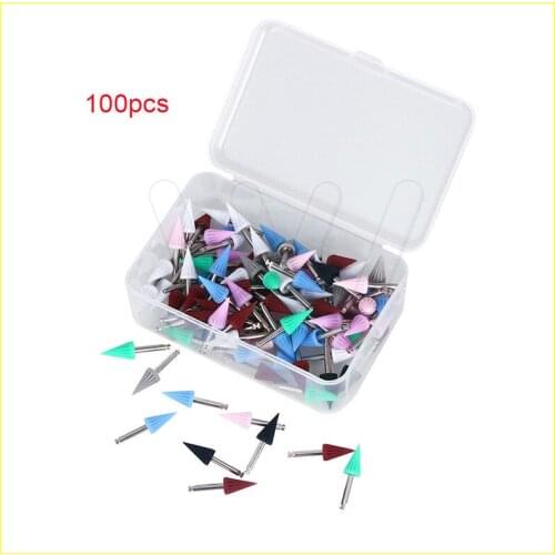 100x Dental Polishing Cup Silicone Polisher Prophy Tapered Umbrella Sharp