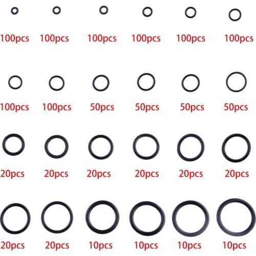 1200Pcs 1.5mm 2.4mm 3.1mm O-Ring Seal Washer Gasket Assortment Kits Set Universal