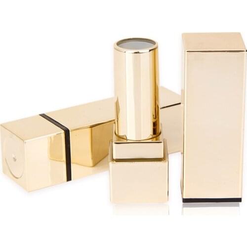 30PCS 12.1mm Lipstick Tube Elegant Champagne Gold Plastic DIY Lip Gloss Bottle Container Lip Rouge Tube Lip Balm Tube