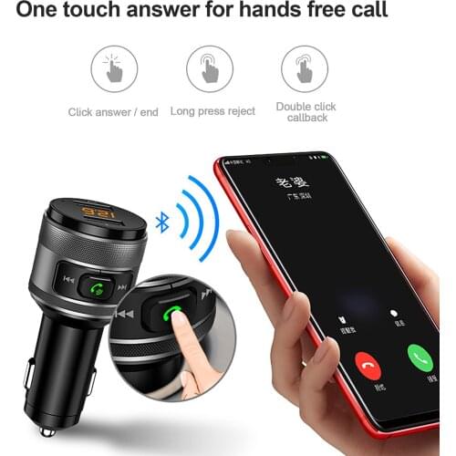 USB Car Charger FM Transmitter QC 3.0 Car Charging Fast Charger QC3.0 Charger for Xiaomi Samsung iPhone Quick 3.0 Charge