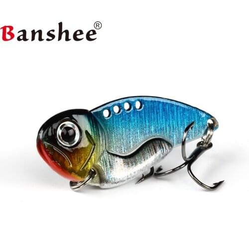 Banshee 45mm 12g Metal Cuti VIB Vibe Vabrator Vibration Wobbler DD01 Artificial Lipless Sinking Crankbait Bass Bait Fishing lure