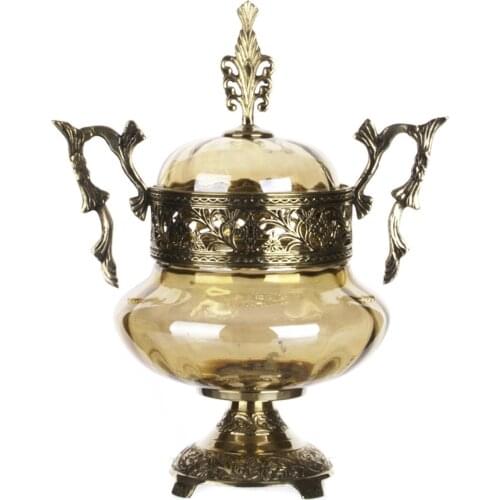 Marianna Erina Luster Antique Covered Sugar Bowl