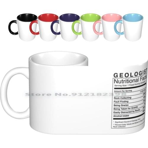 Geologist Nutritional Information | Funny Geology Humour Ceramic Mugs Coffee Cups Milk Tea Mug Geology Geology Rocks Rocks