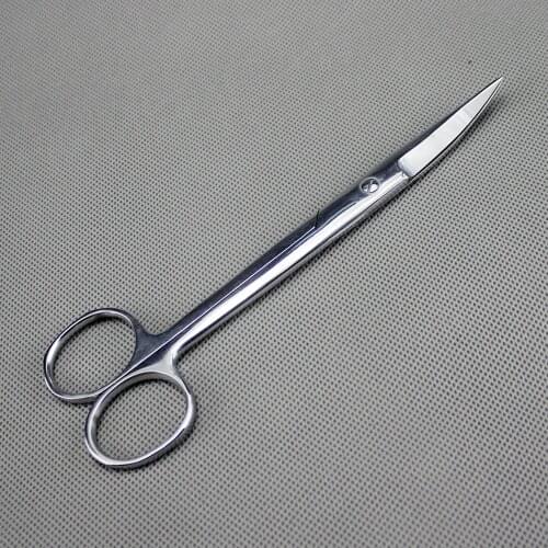Stainless steel Surgical scissors bend tip medical scissors Household scissors 10/12.5cm/ 14cm/ 16cm/ 18cm/ 20cm/ 22cm
