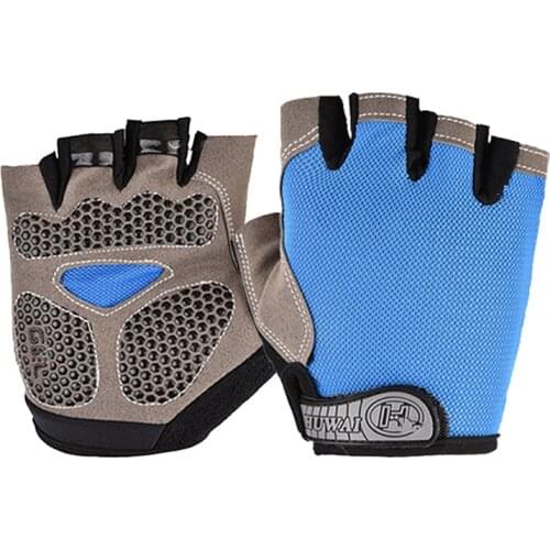 Summer Cycling Anti-slip Anti-sweat Anti-shock Men Women Gloves Half Finger Breathable Sports Glove Bike Bicycle Glove G001