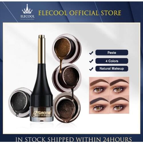 Eyebrow Makeup Tattoo Enhancer Cream Natural Waterproof Air Cushion Eyebrow Cream Long Lasting Make Up Gel With Brush TSLM1