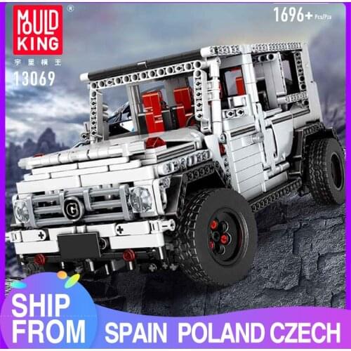 MOULD KING MOC High-Tech The SUV G500 Wagon Off-road Vehicle Truck Model Building Blocks brick kids Educational Toys Gifts