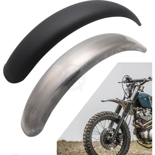Motorcycle Retro Front Silver /Black Metal Fender Mudguard Universsal for Harley Custom Honda Yamaha Vintage Motocross