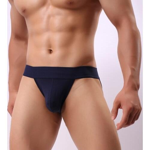 Mens Jockstrap Nylon Underwear Brief Jock Straps Thongs Brand Sexy Penis Convex Pouch Briefs Gay Underwear Men Shorts