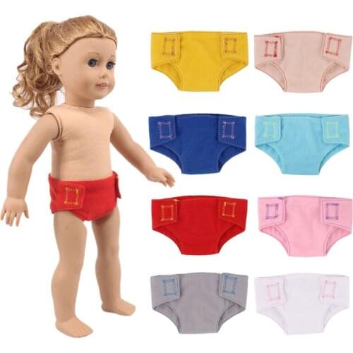 Luckdolls New Doll Panties For 18 Inch American&43 Cm Baby New Born Doll Generation Christmas Girl`s Toy