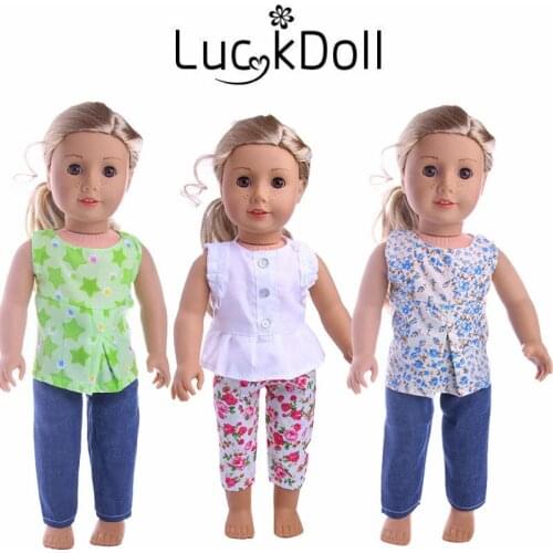 New arrival vest and trouser suit for 18-inch doll, childrens best birthday gift