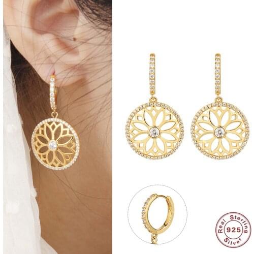 New Fashion Zircon Gold Hoop Earrings Charm Small Hoops Earring For Women Girls Jewelry Gift 2021