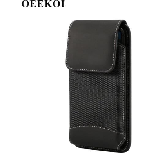 OEEKOI Universal Durable Oxford Cloth Belt Clip Pouch Case for Archos 50f Helium Lite/50f Helium/50 Titanium 4G/50e Neon