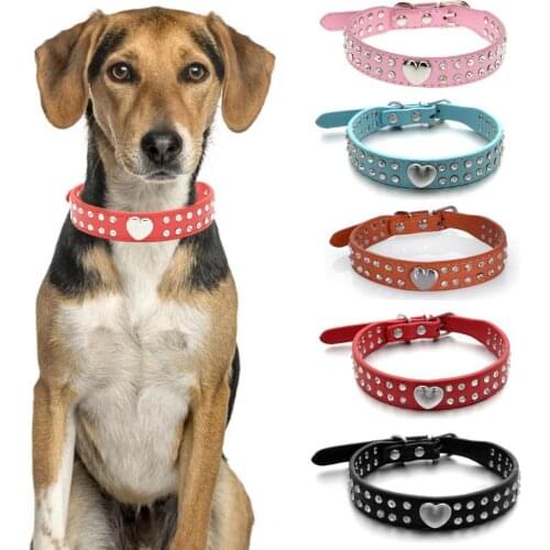 40%HOTDog Collar Inlaid Rhinestone Decor Adjustable Skin Friendly Pet Dogs Necklace Loop Pet Product