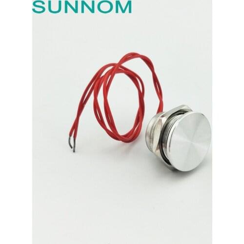 WS160F2NOM IP68 waterproof 16mm 1A 24VDC Flat operator height 1.30 Aluminum piezo switch