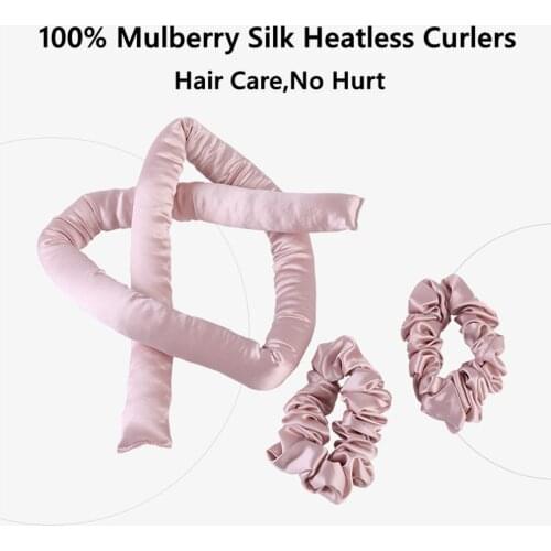 Heatless Curling Rod 100% Silk Headband Ribbon Soft Hair Curlers Make Hair Curly No Hurt Hair Accessories