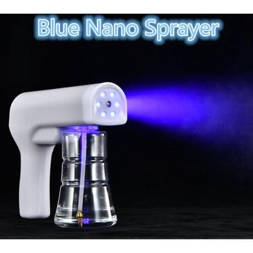 Hand Held Wireless Charging Blue Light Nano Atomizing Disinfection Gun Vehicle Outdoor Atomization