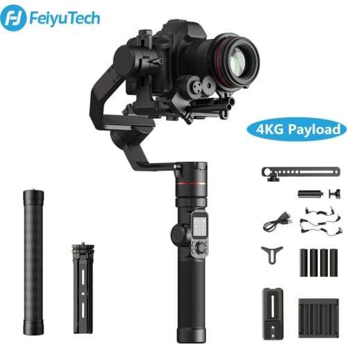 FEIYU AK4000 3-Axis Handheld Camera Stabilizer Gimbal for Sony Canon 5D 8D Mark II Panasonic GH5 Nikon D850 4kg Payloay