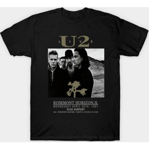 U2 'Live' (Charcoal) T-Shirt - Amplified Clothing - NEW & OFFICIAL