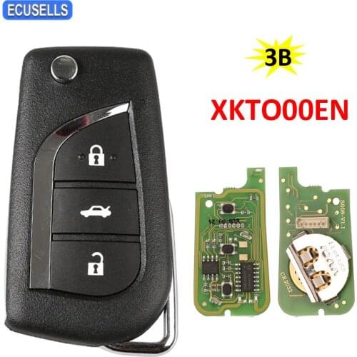 Xhorse XKTO00EN 3 Buttons XK Series Universal Wire Remote VVDI Remote Car Key For Toyota For VVDI2 / VVDI Mini / Key Tool Max
