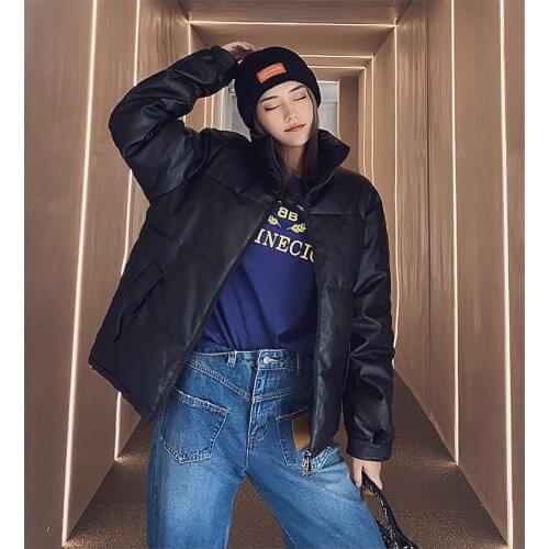 Женские кожаные пуховики Yozihis China At AliExpress