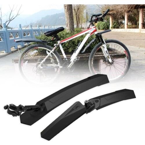 1 Set Bike Fender Bicycle Fenders With LED Rear Light Bike Wings Mudguard Cycling Mountain Bicycle Durable Fender