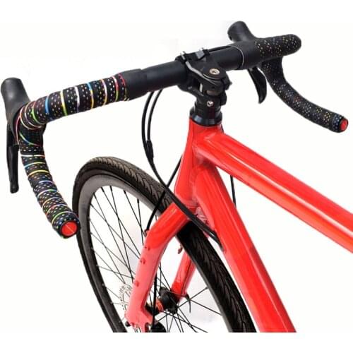 1 Pair Road Bike Handlebar Tape Cycling Breathable Soft PU Anti-Slip Bicycle Bar Tape Bycicle Accessories