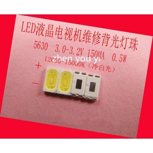 100pcs/// FOR SAMSUNG LED Backlight 0.5W 3v 5630 Cool white LCD Backlight for TV TV Application SPBWH1532S1ZVC1BIB