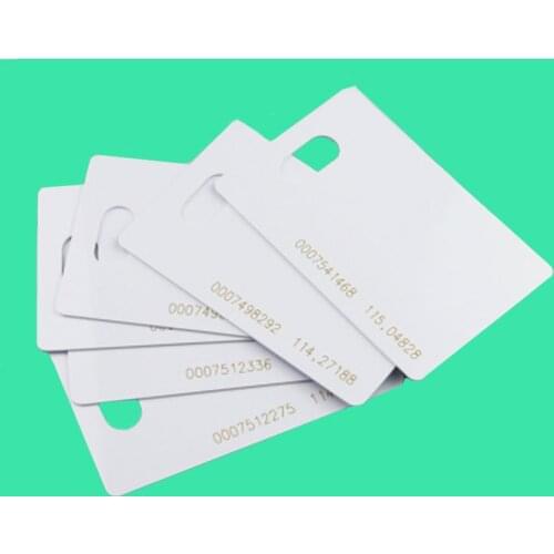 100pcs RFID Cards 125KHz EM4100 TK4100 Smart Card Proximity RFID Tag for Access control System