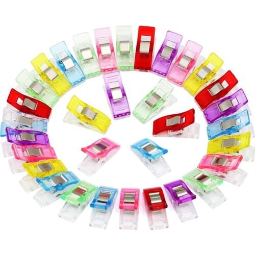 20Pcs Sewing Clips Quilting Crafting Crocheting Knitting Safety Clips Assorted Colors Binding Clips Paper DIY Sewing Accessories