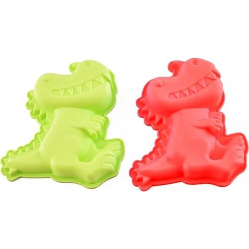 3D Dinosaur Silicone Molds Fondant Cake Decorating Tools Soap Jelly Moulds Kitchen Pastry Baking Tool DIY Large Cute Dino Molds