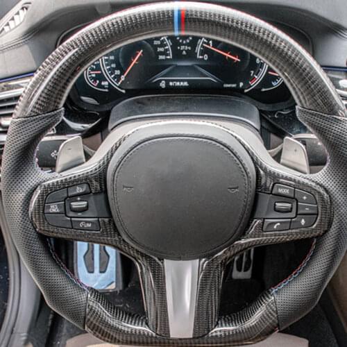 Carbon Fiber Customized Steering Wheel Styling Accessories For BMW M Sport G30 G31 G32 G20 G21 G14 G15 G16 X3 G01 X4 G02 X5 G05