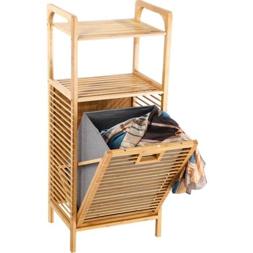 Bamboo Storage Dirty Clothes Basket Classification Dirty Clothes Basket Oxford Cloth Storage Rack Bathroom Rack Storage Basket