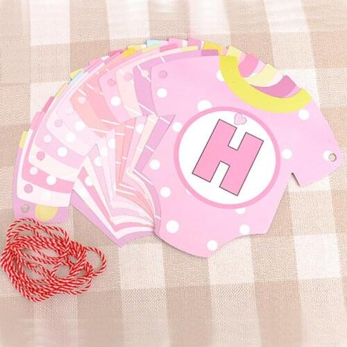 Ynaayu 1set Baby 1 Year Old Birthday Banner Lovely Boys and Girls Hanging Garlands Cute String Flags Birthday Party Decoration