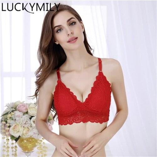 Luckymily Womens Underwire Push Up Bra Sexy L Underwear Bras For Women Bralette Lingerie Intimates of 6 Color Ladie Lingerie
