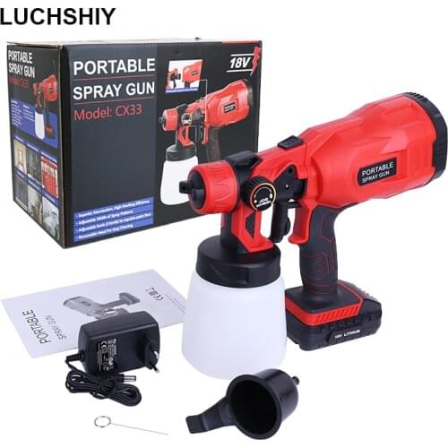 550W Lithium Battery Spray Gun Wire Spray Gun High Power Electric Paint Sprayer Power Tool Airbrush Easy Spraying And Cleaning