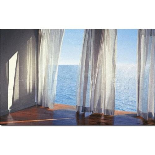 Decorative Art Oversea View Blues Come Through by Alice Dalton Brown Painting High Quality Photo on canvas Landscape Handpainted