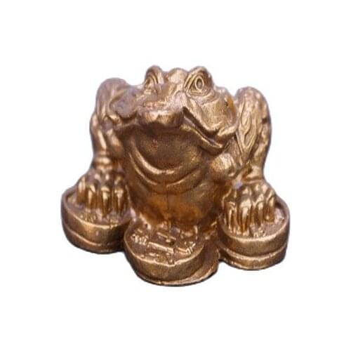 Chinese Old Bronzes Toad Copper Statue