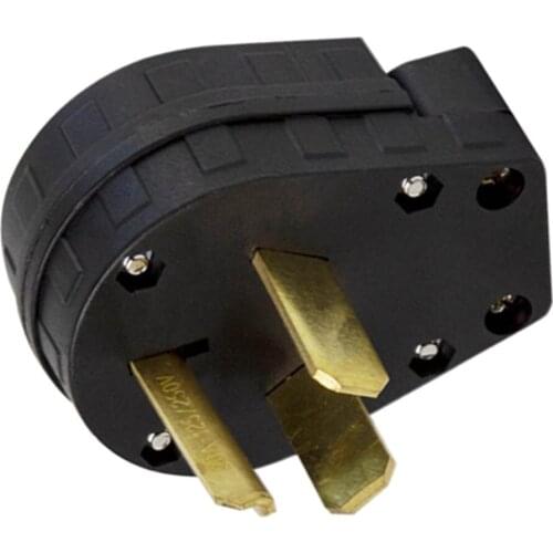 L10-30P 30-Amp 250 Vac 3 Pin Male Plug For Generator Cords NON-SLIP