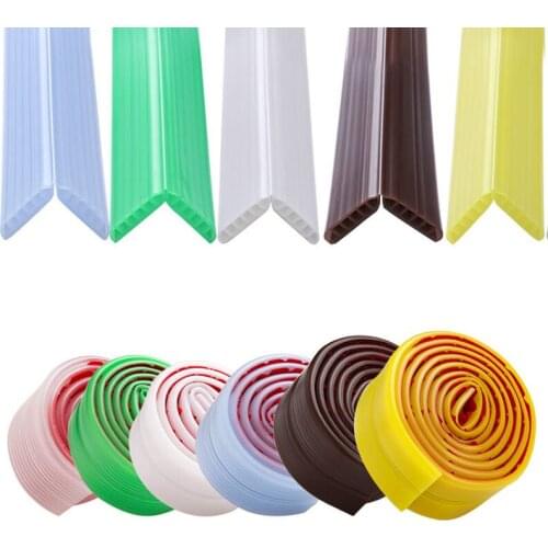 Soft Baby Silicone Safety Protection Bumper 2M Safety Anti-Collision Angle Protect Baby Silicone Furnitures Edge Corner Guards