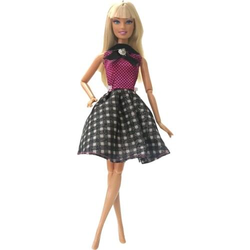 NK Newest Doll Dress Beautiful Handmade Party ClothesTop Fashion Dress For Barbie Noble Doll Best Child Girls'Gift 091C