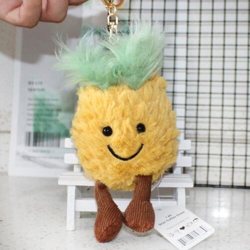 New 15cm plush Cartoon fruit Pendant Cherry good-looking Car keychain Bag decoration good quality Soothing doll birthday gifts
