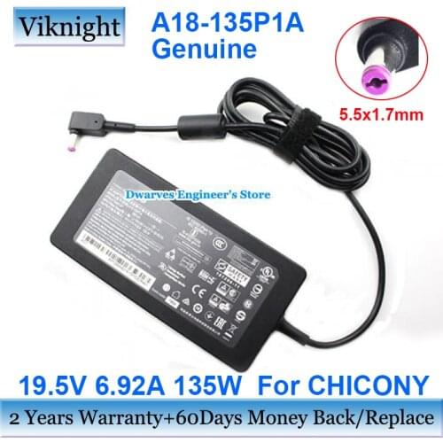 Genuine A18-135P1A 19.5V 6.92A 135W Adapter For CHICONY For ACER ASPIRE7 SERIES ADP-135NB BPA-1131-16 ADP-135NB B Laptop Charger