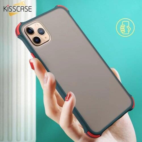 KISSCASE Anti-knock Shockproof Case For iPhone 11 Pro Max 6 6S 7 8 Plus X XS MAX XR Matte Transparent Protection Bumper Case