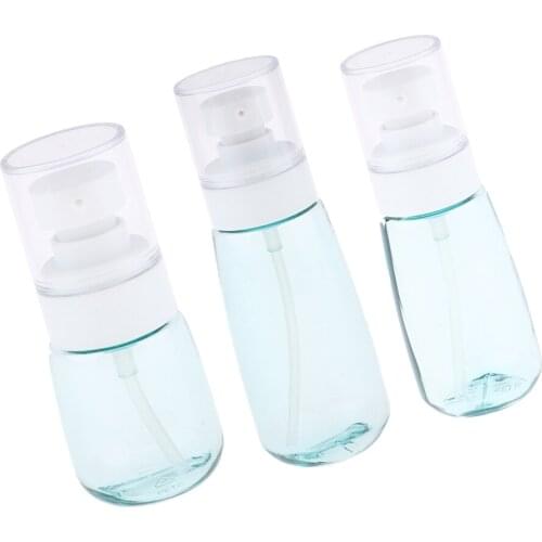 Empty Cosmetic Cream Pump Bottles Lotion Container Vials w/ Lid for Travel