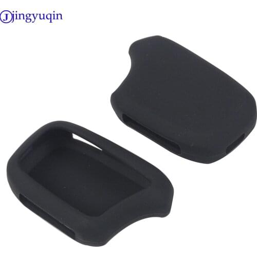 Jingyuqin Silicone Key Cover for MAGICAR KOREA Car Auto Security Alarm Two Way Remote Controller Rubber Key Case Car-styling